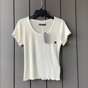 Ribbed crop t-shirt
